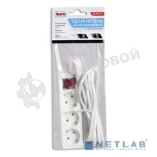 Сетевой удлинитель Buro BU-PS3.5/W 5 м (3 розетки) белый (пакет ПЭ)