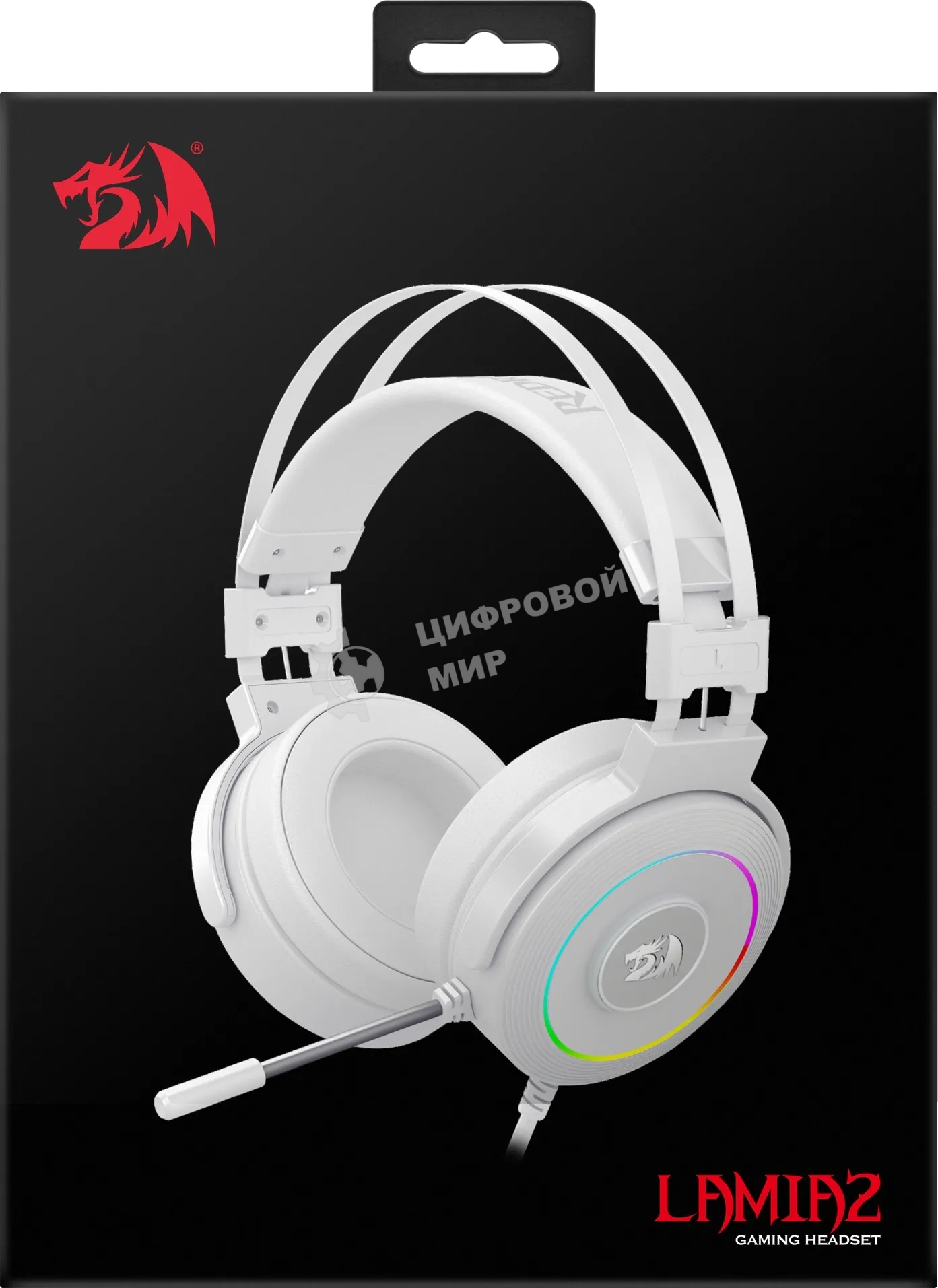 Гарнитура проводная Defender LAMIA 2 RGb USB WHITE Redragon