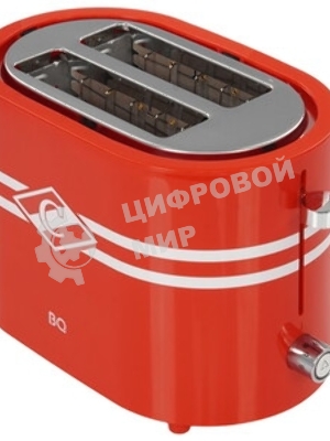 Тостер BQ T1004 Spartak красный, 1000 Вт, 2 слота