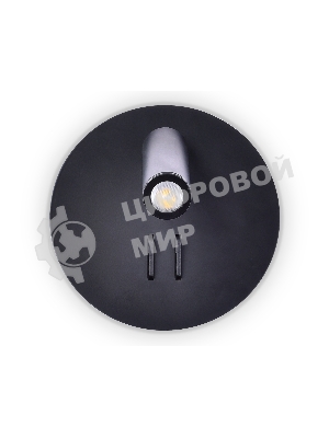 Настенный светильник FW252 SBK черный песок LED 4200K+3000K 6W+1W D140*110