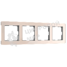 Рамка на 4 поста Acrylic (айвори) W0042743