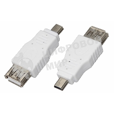 Переходник гнездо USB-A (Female)-штекер miniUSB (Male) Rexant