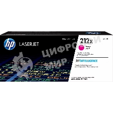 Картридж лазерный Cartridge HP 212X для CLJ Enterprise M554/M555/M578, пурпурный (10 000 стр.)
