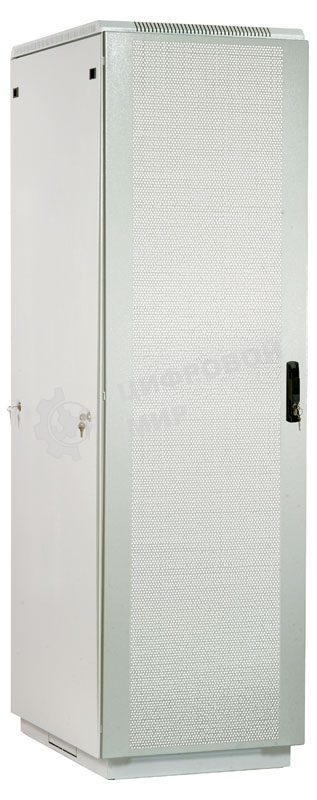 Шкаф телеком. напольный 42U (600x1000) дверь перфорированная (ШТК-М-42.6.10-4ААА) (3 коробки)