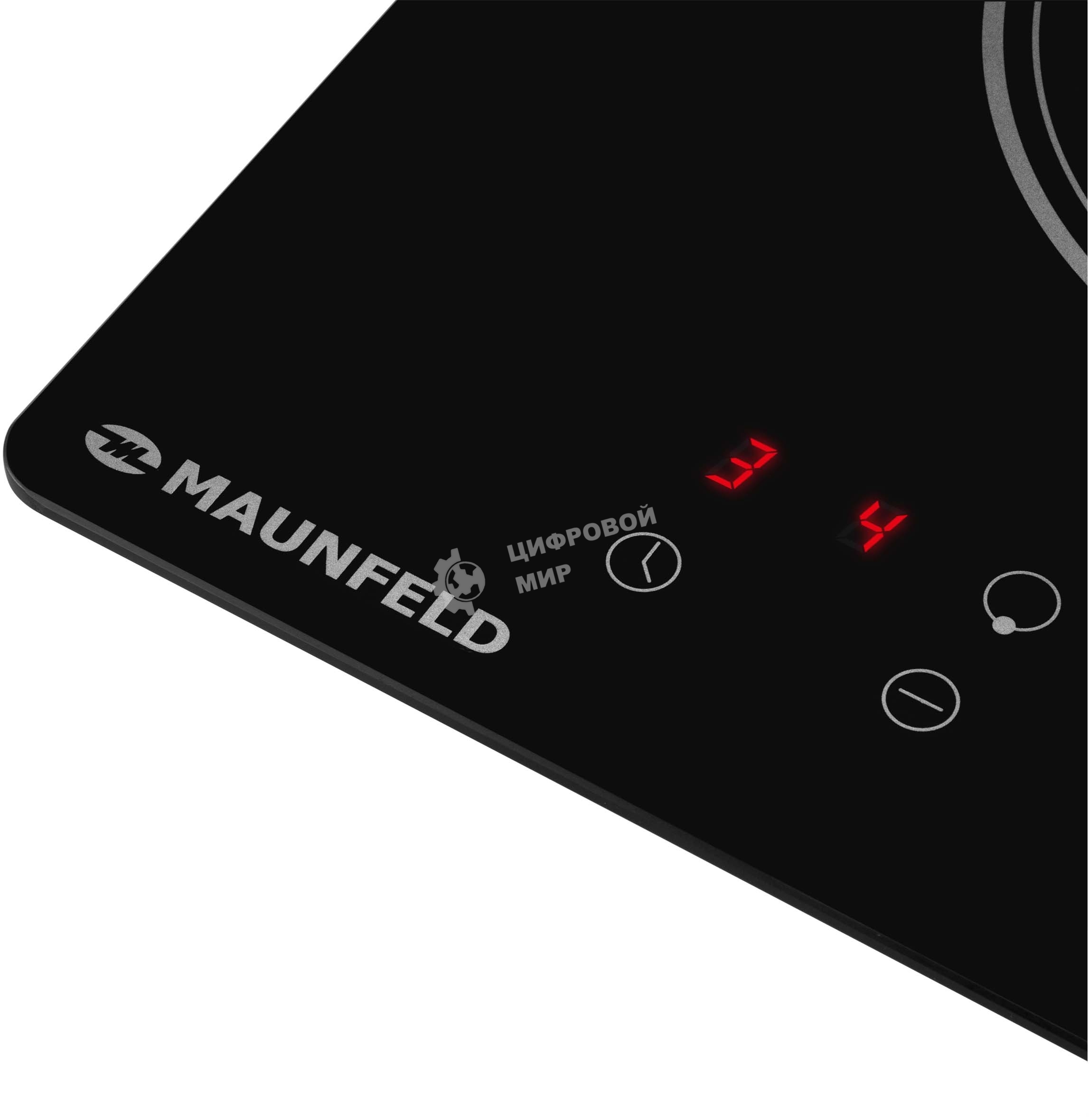 Индукционная варочная панель Maunfeld AVI292BK, конфорок: 2 шт., стеклокерамика, независимая, черный