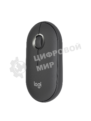 Мышь беспроводная Logitech Pebble M350 графитовый, 1000 dpi, радиоканал, Bluetooth, USB, кнопки - 3