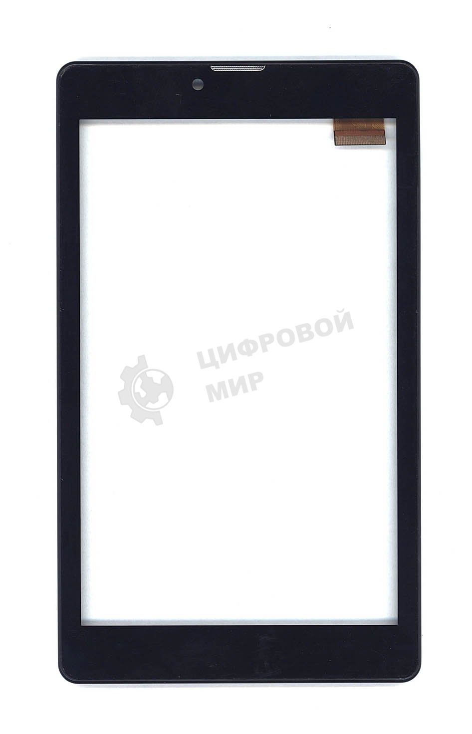 Сенсорное стекло (тачскрин) для Irbis TZ736, черное с рамкой