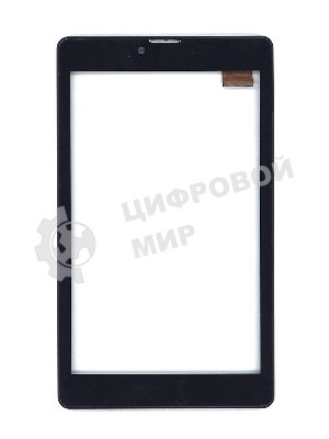 Сенсорное стекло (тачскрин) для Irbis TZ736, черное с рамкой