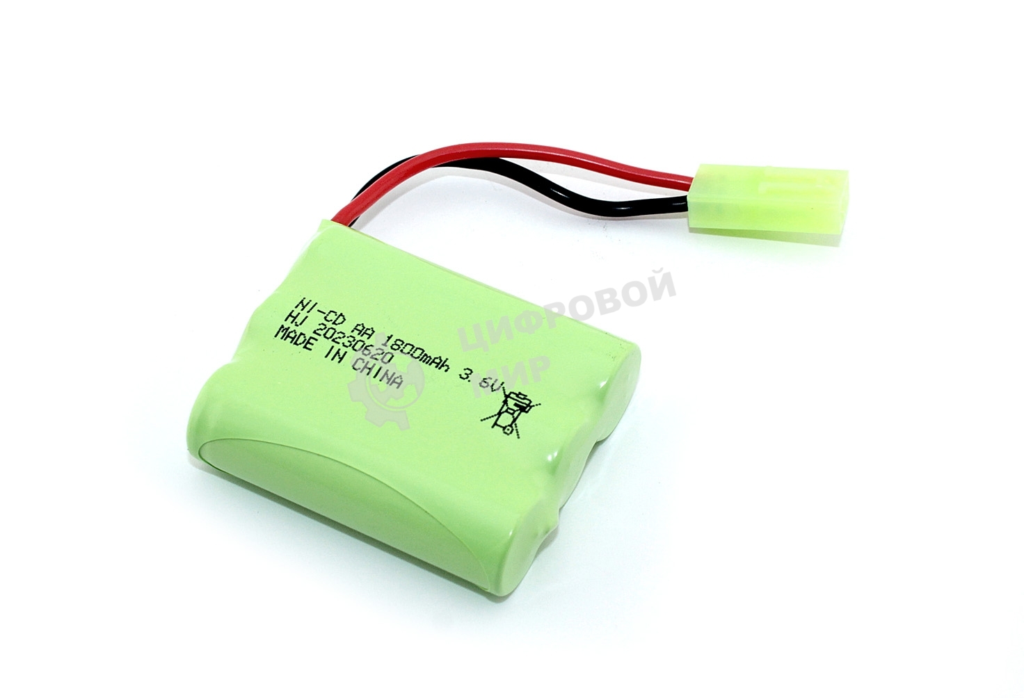 Аккумулятор Ni-Cd 3.6V 1800mAh AA Flatpack разъем Tamiya plug