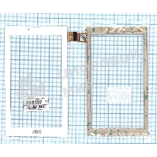 Сенсорное стекло (тачскрин) WJ851-FPC V1.0, белое