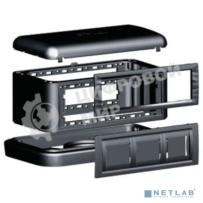 Башенка напольная BUS черный ДКС 09090