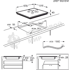 Электрическая варочная панель Electrolux EHF6240XXK Hi-Light, независимая, черный