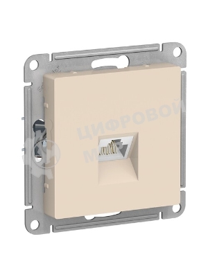 Механизм розетки компьютерной AtlasDesign RJ45 беж. SchE ATN000283
