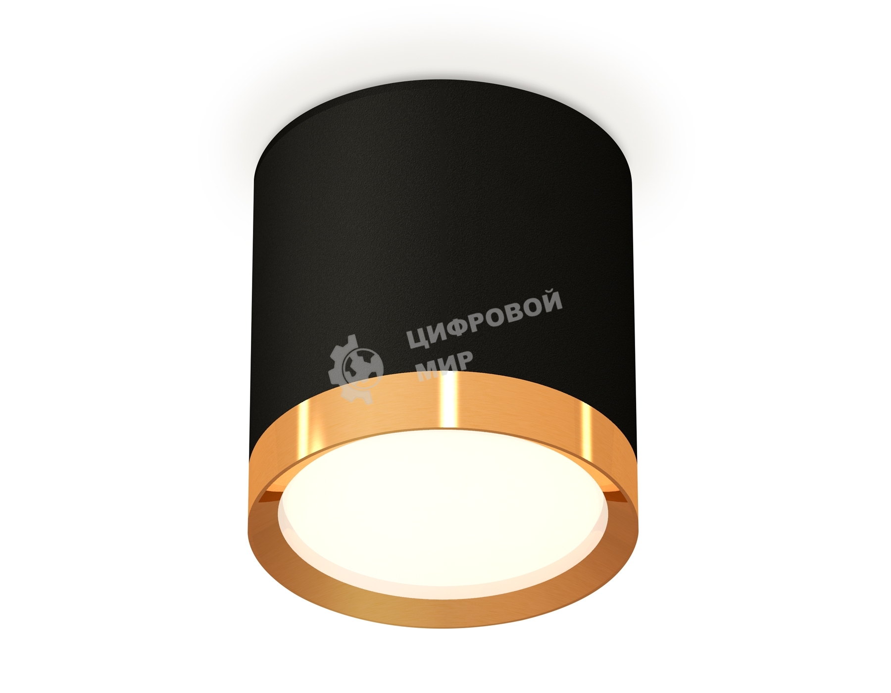 Светильник Ambrella Light XS8142004 SBK/PYG черный песок/золото желтое полированное GX53 (C8142, N8124)