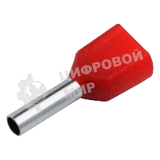 Наконечник-гильза General НШВИ(2) GNGI-E2-2x0,75-8-50 Темно-красный, 50 штук