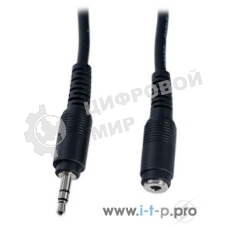 Кабель PERFEO Jack 3.5 мм вилка - Jack 3.5 мм розетка, длина 5 м