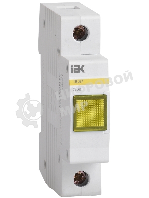 Лампа сигнальная ЛС-47 жел. IEK MLS10-230-K05