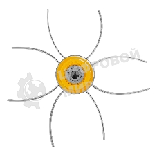 Головка триммерная Denzel универсальная алюминиевый корпус, леска до 4 мм D 96358