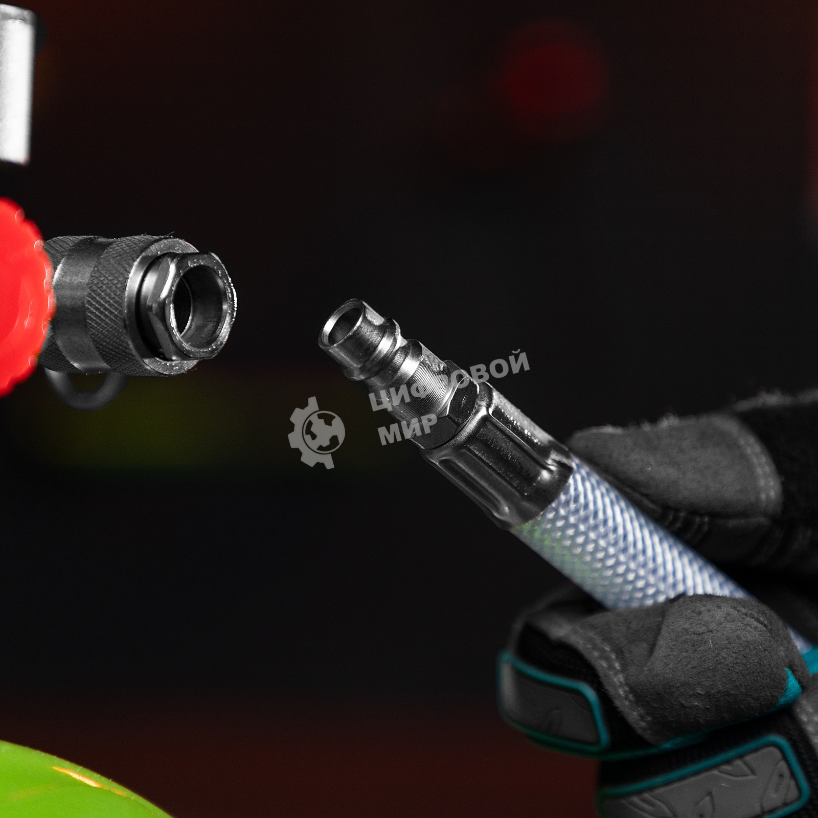 Шланг пневматический Stels 57025 пвх 10x16 мм, 18 бар, армированный прозрачный, быстросъемное соединение