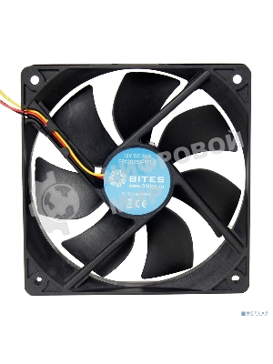 Вентилятор для корпуса 5bites FB12025S-12L3 черный, 120 x 120 мм, 1200 об/мин, 25 дБ, 3 pin