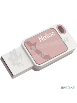 Флешка USB Netac UA31 (NT03UA31N-008G-20PK), 8Gb, USB 2.0, R/W 110/45, розовый/белый