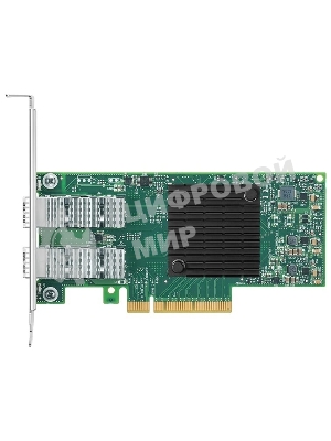 Сетевая карта ConnectX-4 Lx EN network interface card, 25GbE dual-port SFP28, PCIe3.0 x8, tall bracket, SR-IOV, TCP/UDP, MPLS, VxLAN, NVGRE, GENEVE, iSER, NFS RDMA, SMB Direct, ROHS R6