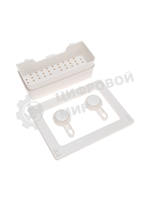 Полка двухъярусная настенная HALSA HLS-F-110W на вакуумной присоске