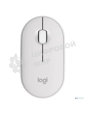 Мышь беспроводная Logitech Pebble 2 M350S белый, 4000 dpi, Bluetooth, кнопки - 3