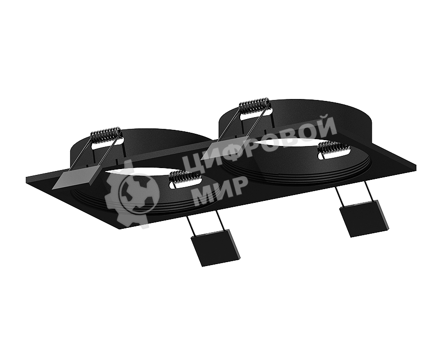 Корпус светильника C6526 SBK черный песок 160*80*H25mm MR16 GU5.3