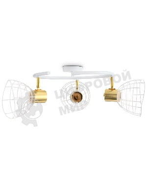 Светильник Ambrella light TR8605/3 WH/GD белый/золото E27*3 max 40W D325*230
