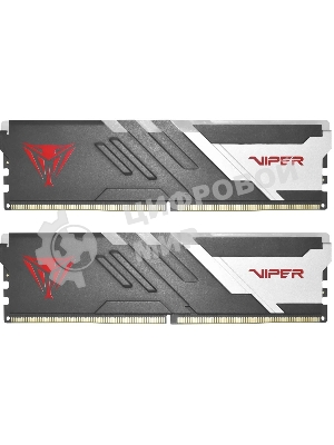 Оперативная память Patriot Viper Venom, DDR5, 32Gb (2x16Gb), 6000MHz, CL30, DIMM, с радиаторами, RGb, черный