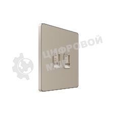Systeme Electric Systeme Infinity Песчаный берег Розетка информационная RJ-45 кат.5e 2-я