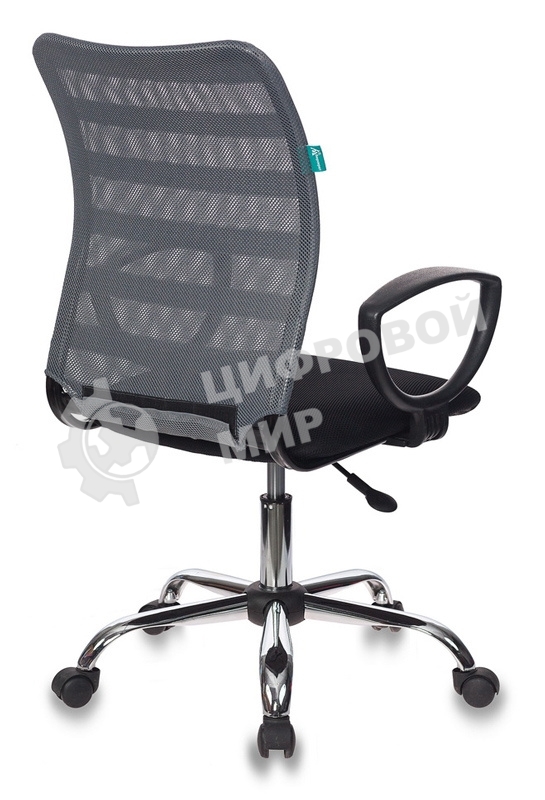Кресло компьютерное Бюрократ CH-599AXSL/32G/TW-11 спинка сетка серый TW-32K03, сиденье черный TW-11, крестовина хром