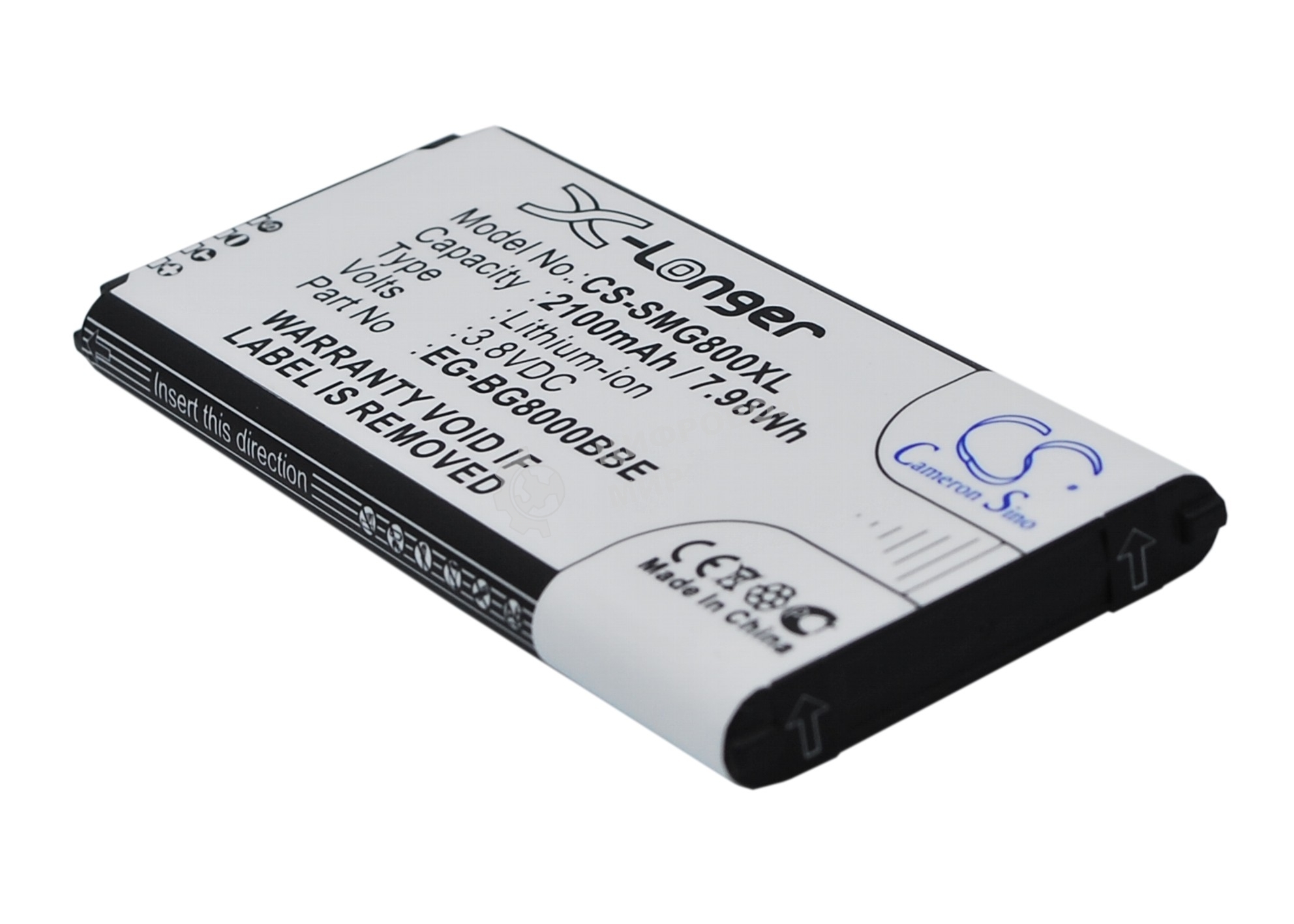 Аккумулятор CameronSino CS-SMG800XL BG-BG800BBE для Samsung Galaxy S5 Mini SM-G800F3.85V, 2100mAh, 8.09Wh