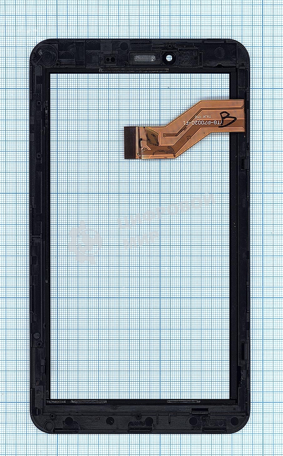 Сенсорное стекло (тачскрин) для Irbis TX32, черное с рамкой