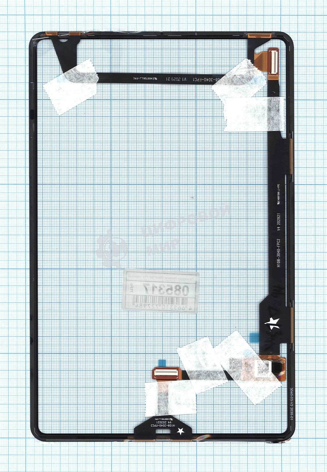 Сенсорное стекло (тачскрин) для Huawei MatePad Pro, черное