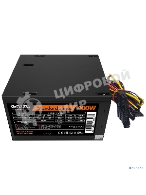 Блок питания Ginzzu SA400, 400Вт, 80мм, черный