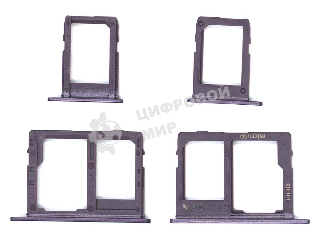 Лоток для SIM-карты Samsung Galaxy J4 (J400F) фиолетовый