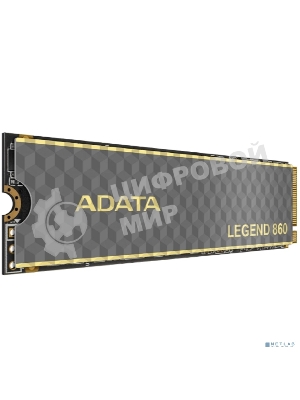 Накопитель SSD ADATA LEGEND 860, 1Tb, PCIe 4.0 x4, 2280, NVMe, R/W 6000/4000, с радиатором