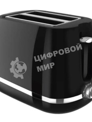 Тостер BQ T1711 черный, 900 Вт, 2 слота