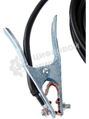Кабель сварочный ELITECH 0606.000300 3м DX25 16кв мм зажим на массу
