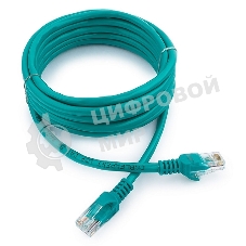 Патч-корд UTP Cablexpert cat.5e, 3м, литой, многожильный, зеленый