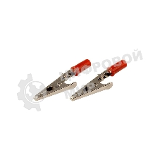 Зажим крокодил Rexant, длина 53 мм, ток 15A, 2 шт., пакет БОПП