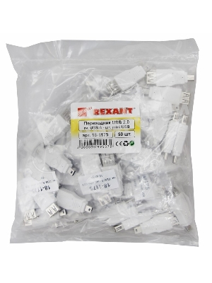 Переходник гнездо USB-A (Female)-штекер miniUSB (Male) Rexant