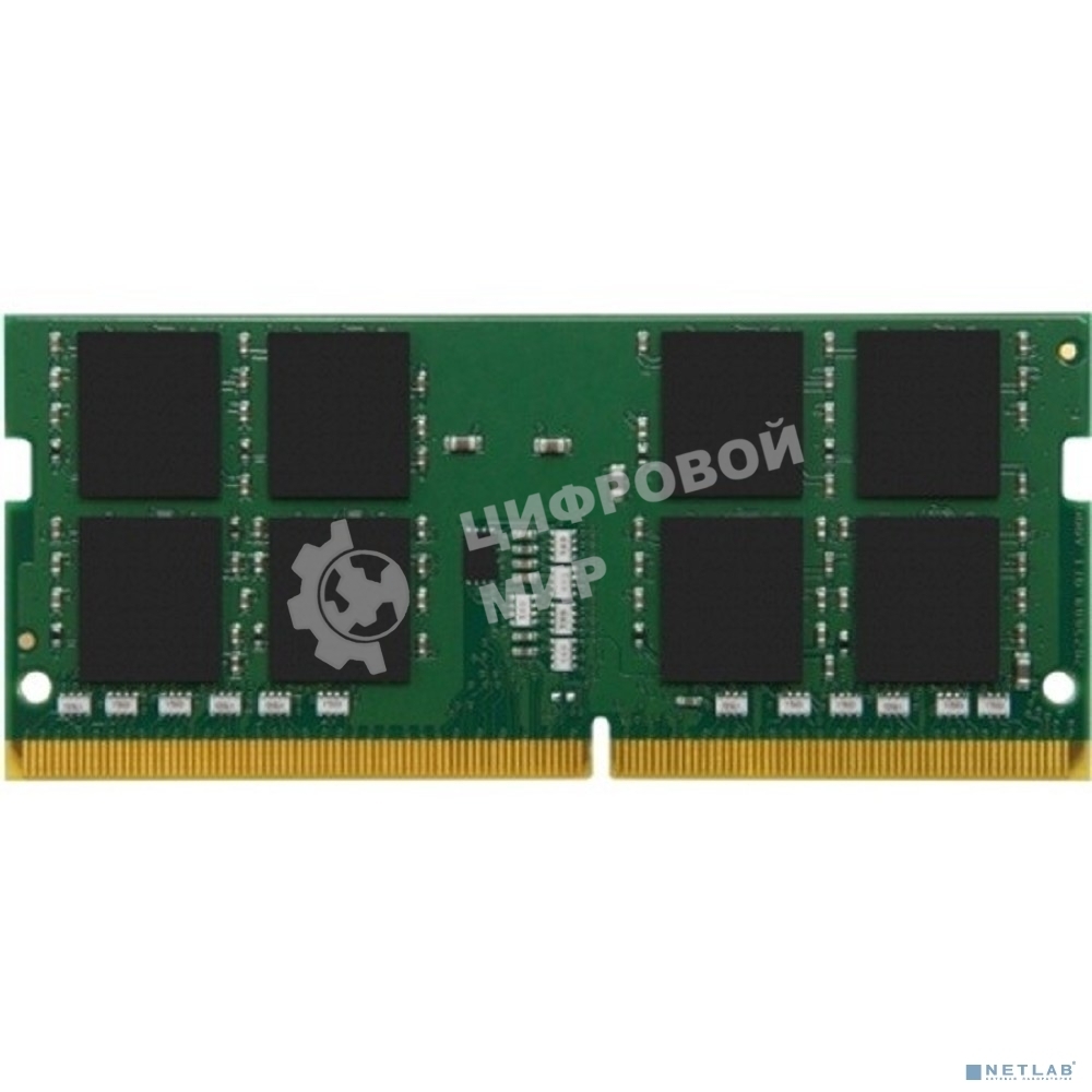 Оперативная память Kingston ValueRAM, DDR4, 32GB (1x32GB), 3200MHz, CL22, SO-DIMM