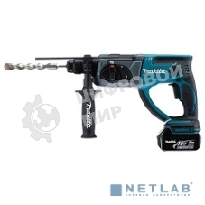 Перфоратор Makita DHR202RFE Перфоратор ак,SDS+, 18В,2х 3 Ач Li-ion,3реж,1.9Дж,0-4000у\м,3.5кг,чем,подсветка,совмест с 4 Ач Li-ion