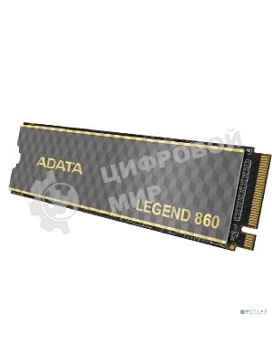 Накопитель SSD ADATA LEGEND 860, 1Tb, PCIe 4.0 x4, 2280, NVMe, R/W 6000/4000, с радиатором