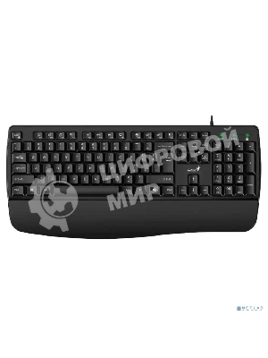 Клавиатура Genius KB-123 проводная, USB Type-A, чёрный