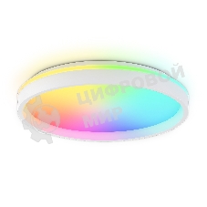 Светодиодный светильник RGB Ambrella light FZ607 WH/GD белый/золото IP20 66W 3000K-6500K+RGB D490*85 (ПДУ ИК)