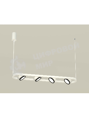 Светильник Ambrella light XB9163101/4 SWH/PBK белый песок/черный полированный GX53 (C9163, N8113)